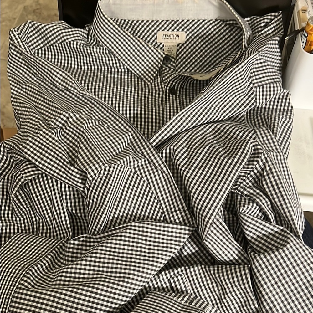 Black and White Gingham Shirt